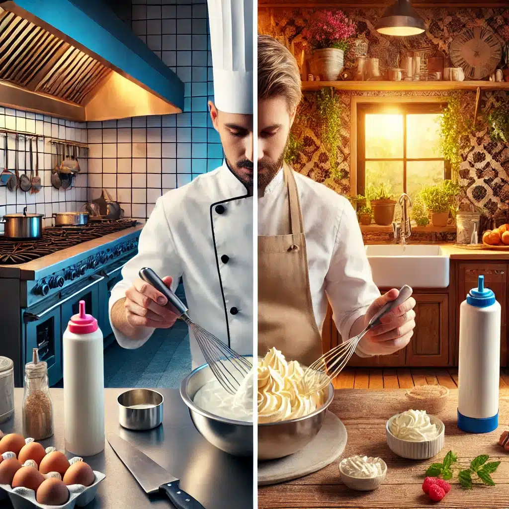 Cream Chargers in Professional vs. Home Kitchens